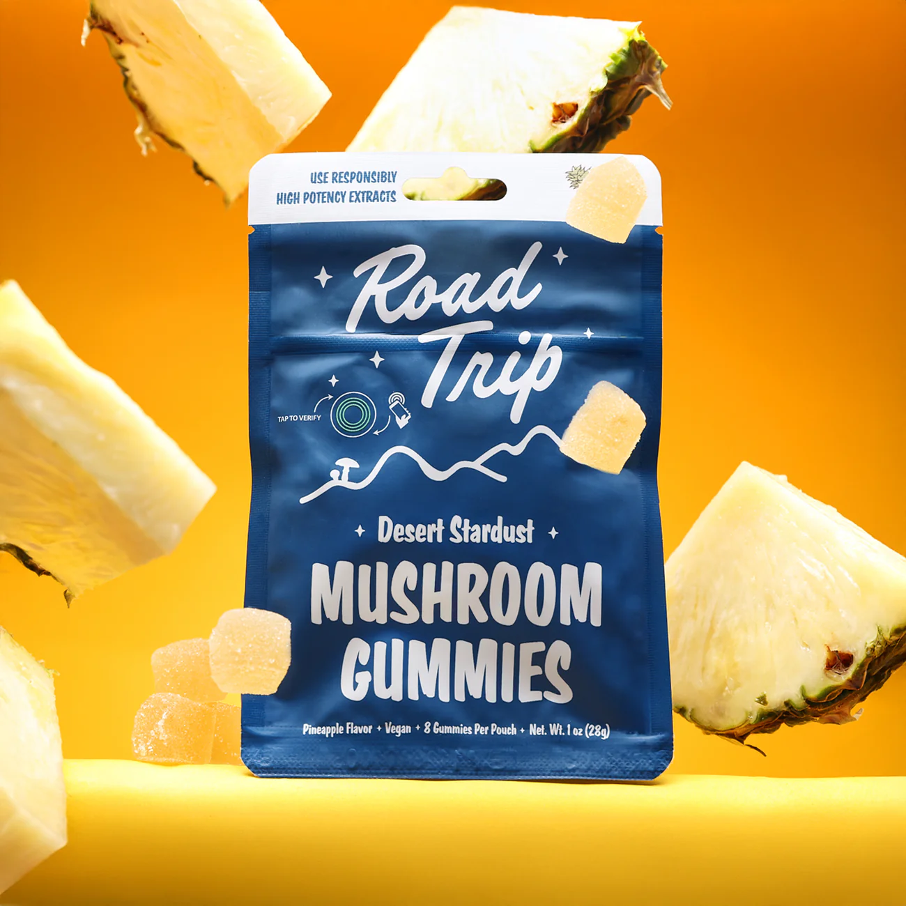 Road Trip Mushroom Gummies - Pineapple - Image 2